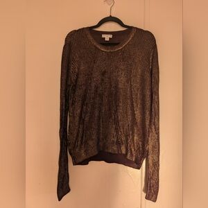 🎀$5 Cotton On Metallic Gold Women's Sweater